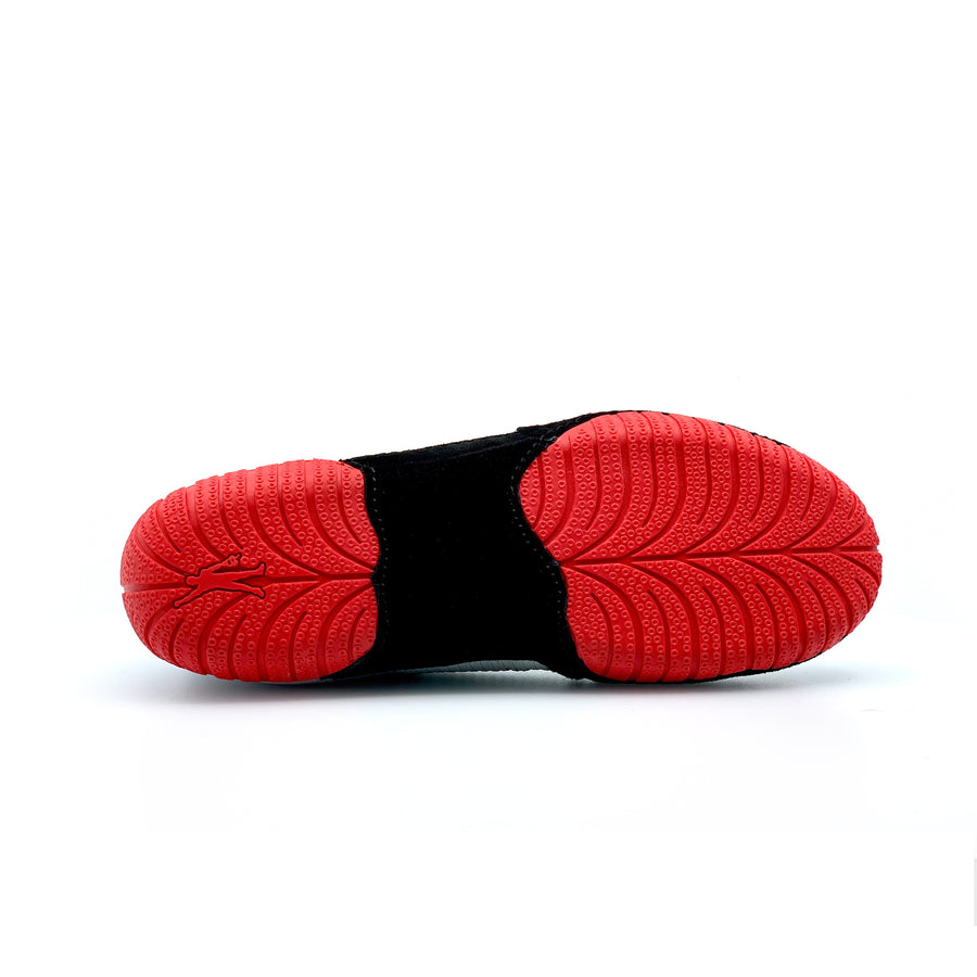 Red sole wrestling shoes